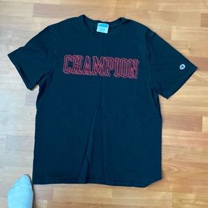 Used Black Champion graphic tee